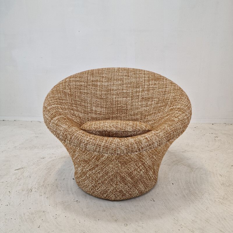 Fauteuil vintage en laine de champignon par Pierre Paulin pour Artifort, 1980