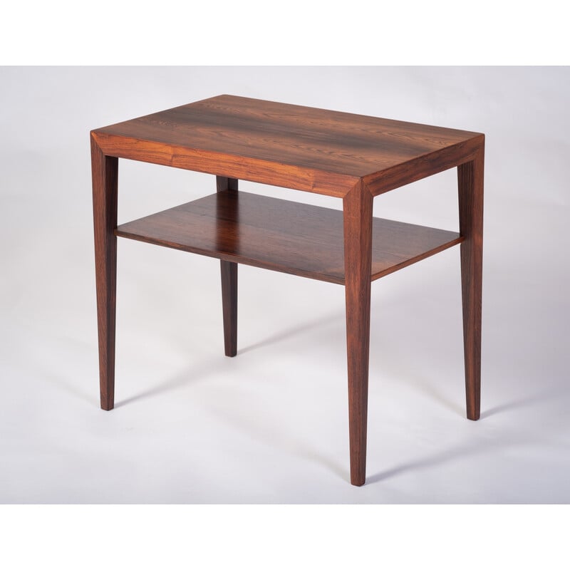 Tables d'appoint vintage en palissandre par Severin Hansen pour Haslev Møbelsnedkeri, Danemark 1960