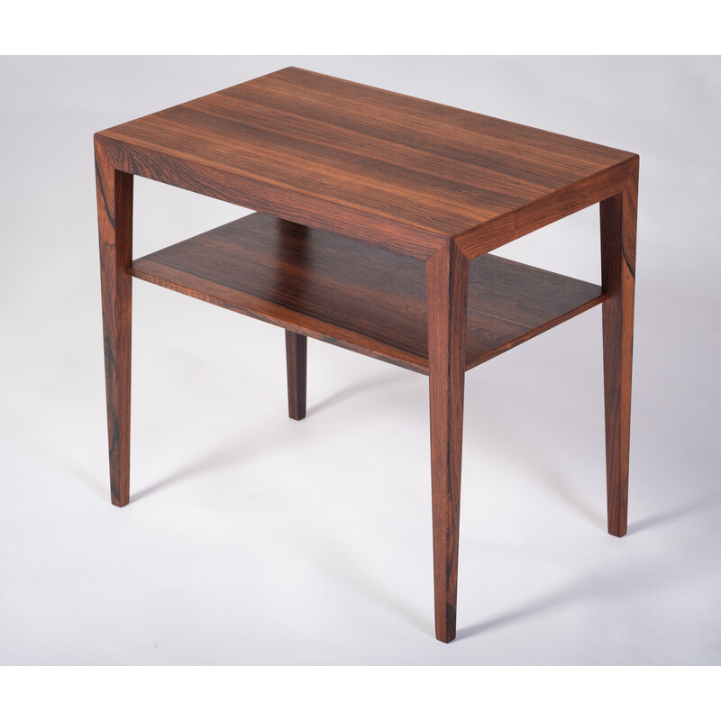 Vintage rosewood side tables by Severin Hansen for Haslev Møbelsnedkeri, Denmark 1960