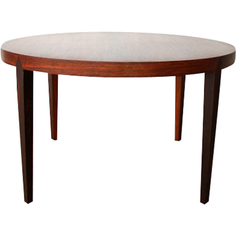 Round Rio rosewood coffee table by Severin Hansen - 1970s