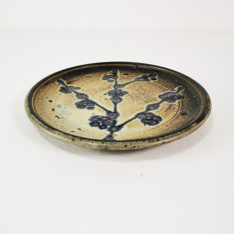 Vintage decorative ceramic plate, Denmark 1960