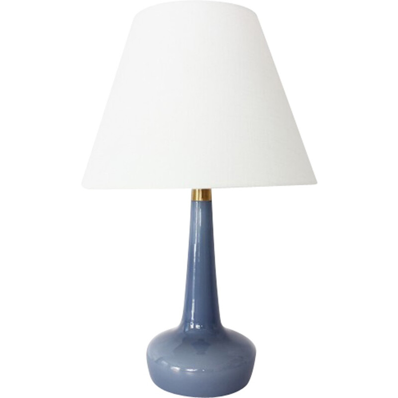 Blue table lamp in glass by Klint - 1960s