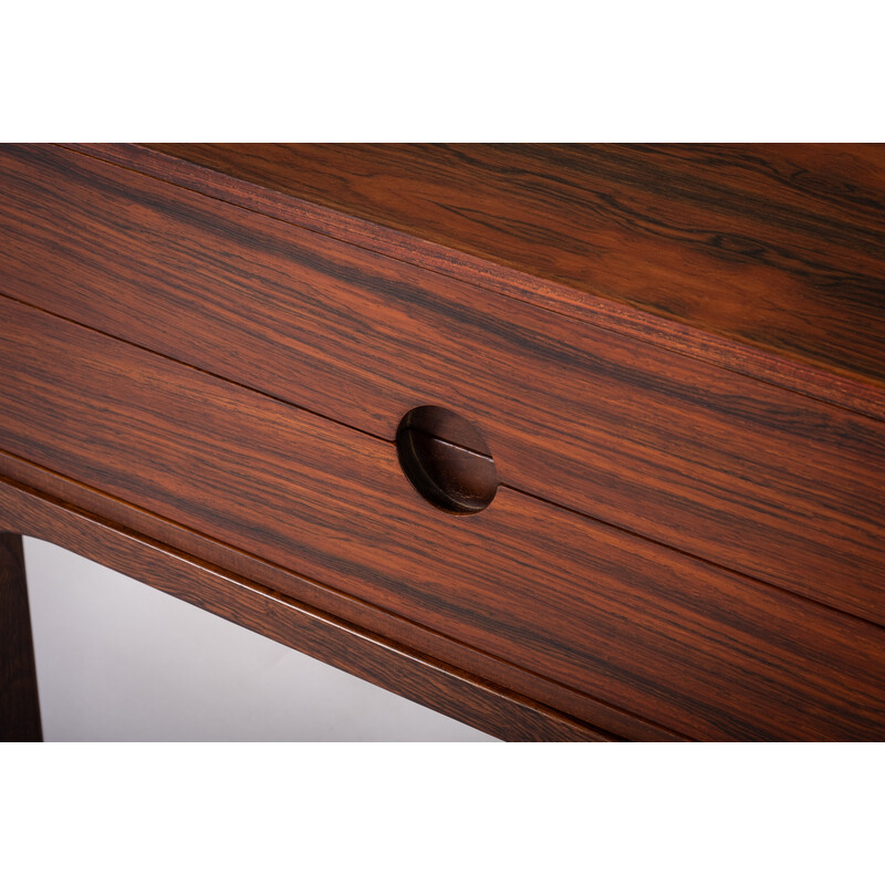 Vintage rosewood bedside table with 2 drawers by Aksel Kjersgaard, Denmark 1960