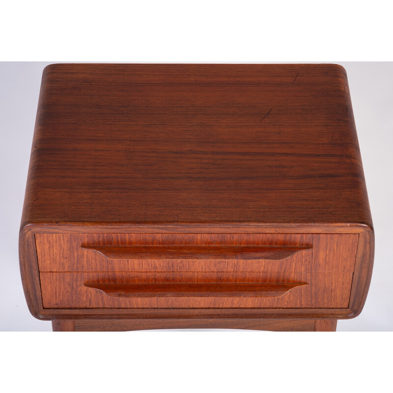 Vintage teak bedside table by Johannes Andersen for Cfc Silkeborg, Denmark 1960