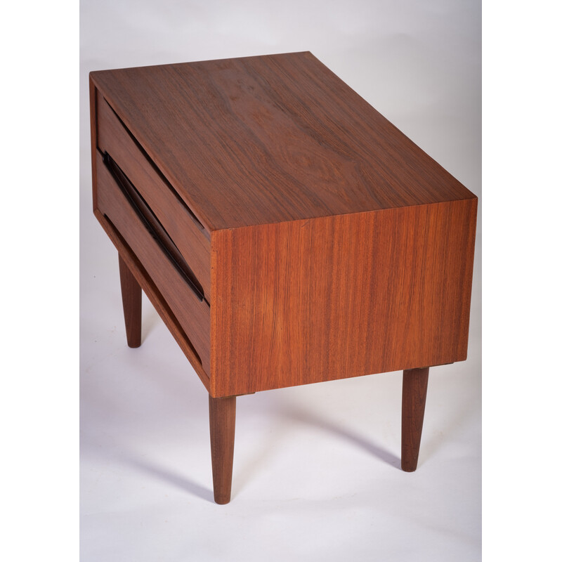 Vintage teak chest of drawers with 2 drawers, Denmark 1960