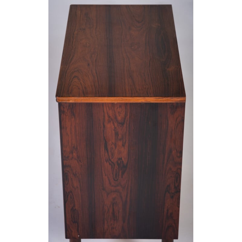 Vintage rosewood chest of drawers with 3 drawers, Denmark 1960