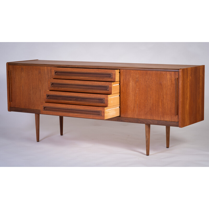 Vintage teak sideboard with 4 drawers by Johannes Andersen, 1960