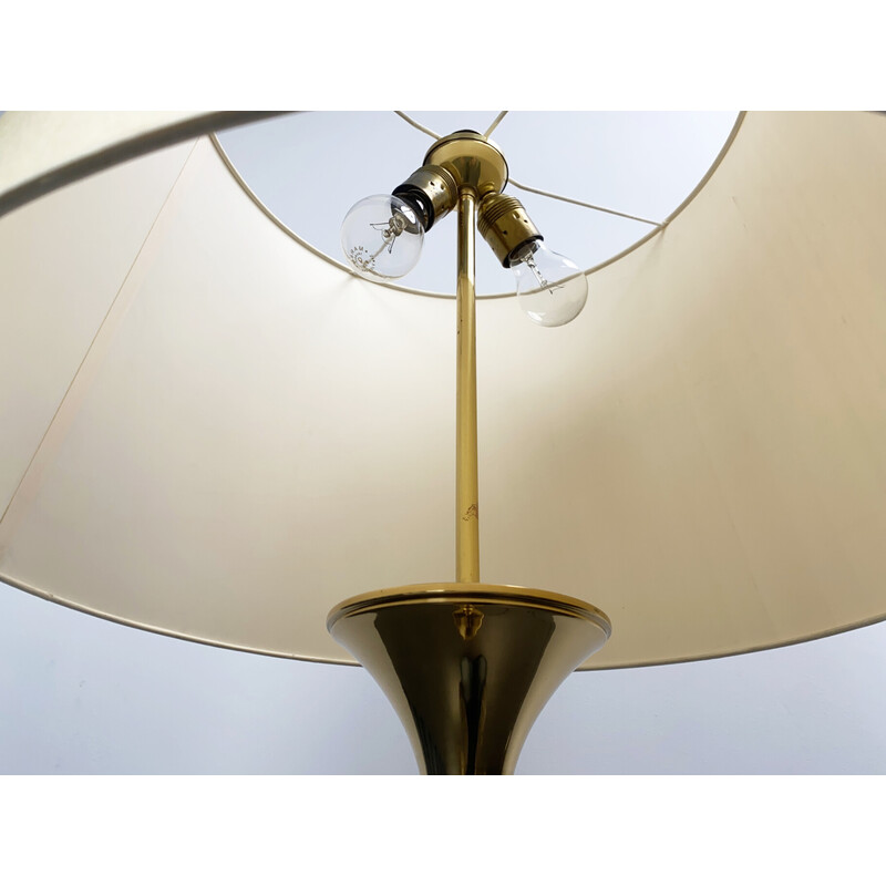 Vintage gold-plated “Bamboo” floor lamp by Ingo Maurer for M Design, Germany 1968