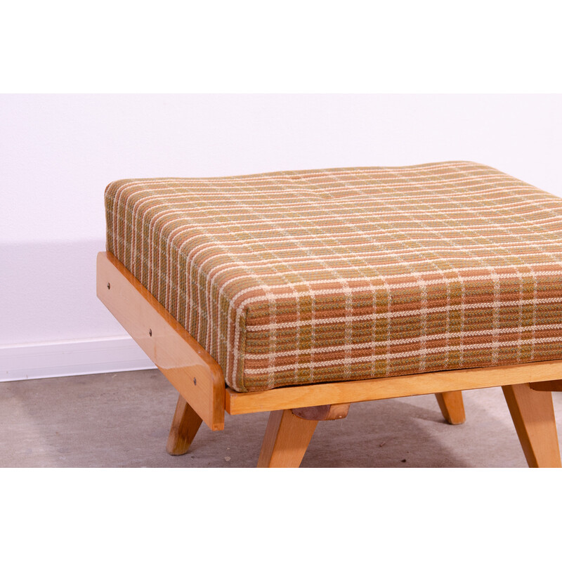 Vintage footstool by Frantisek Jirák for Tatra Nabytok, Czechoslovakia 1960