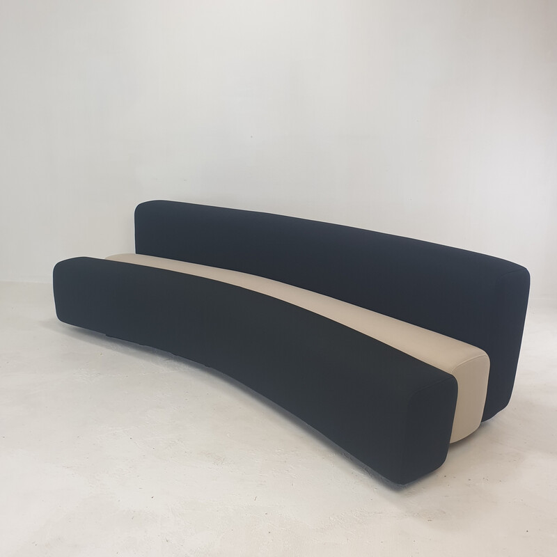 Vintage Osaka 3-seater steel sofa by Pierre Paulin for La Cividina, Italy 1967