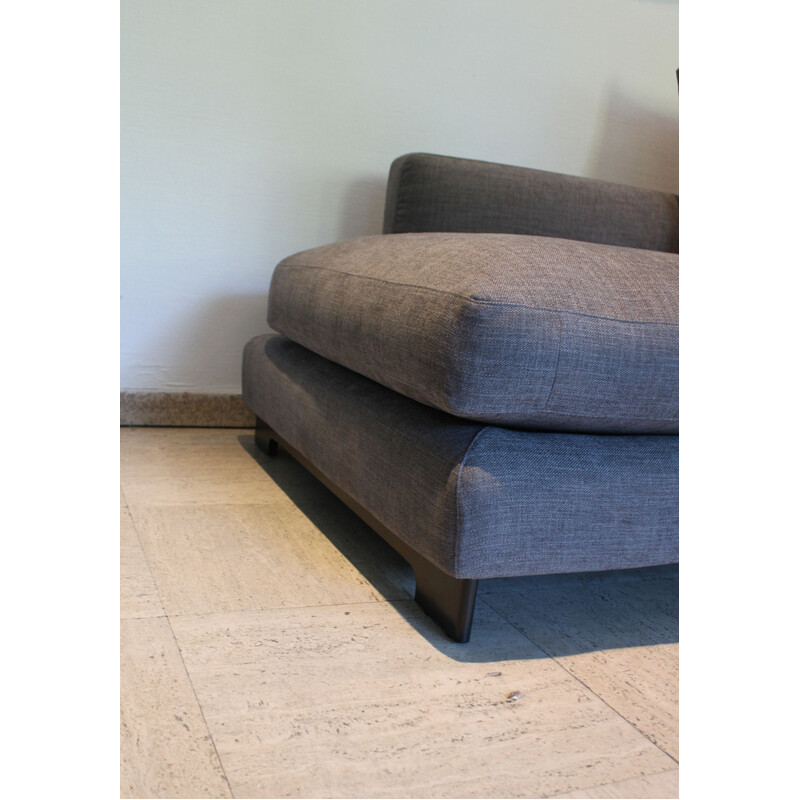 Vintage Lazy Time 2-Sitzer-Sofa aus massiver Birke und schwarz lackiertem Metall für Camerich