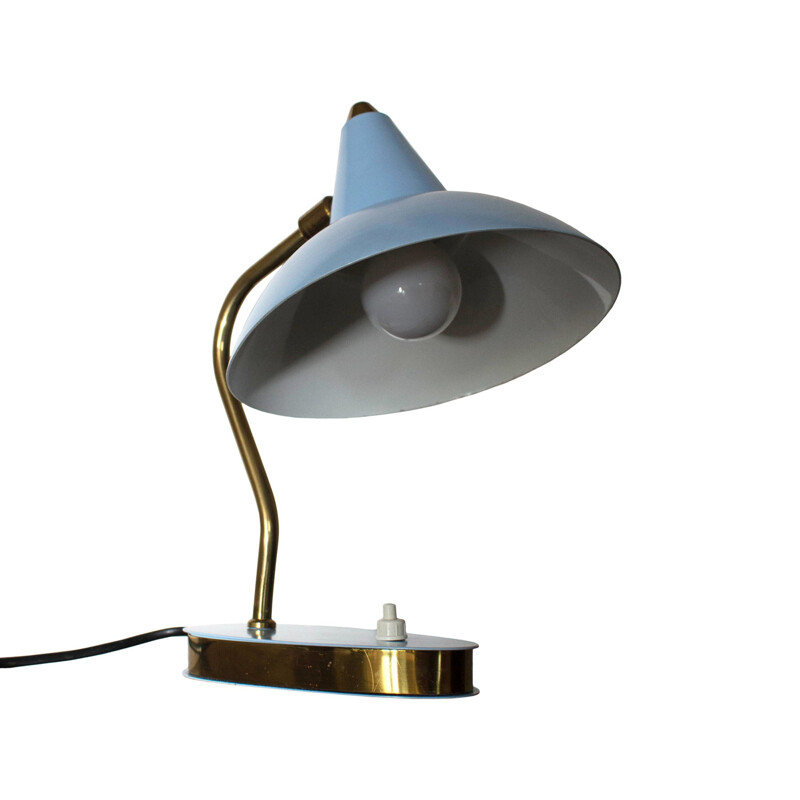 Mid-Century table lamp in metal and brass - 1950s