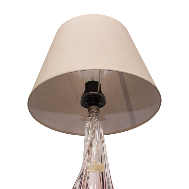 Lampe en cristal de Val St Lambert - 1960