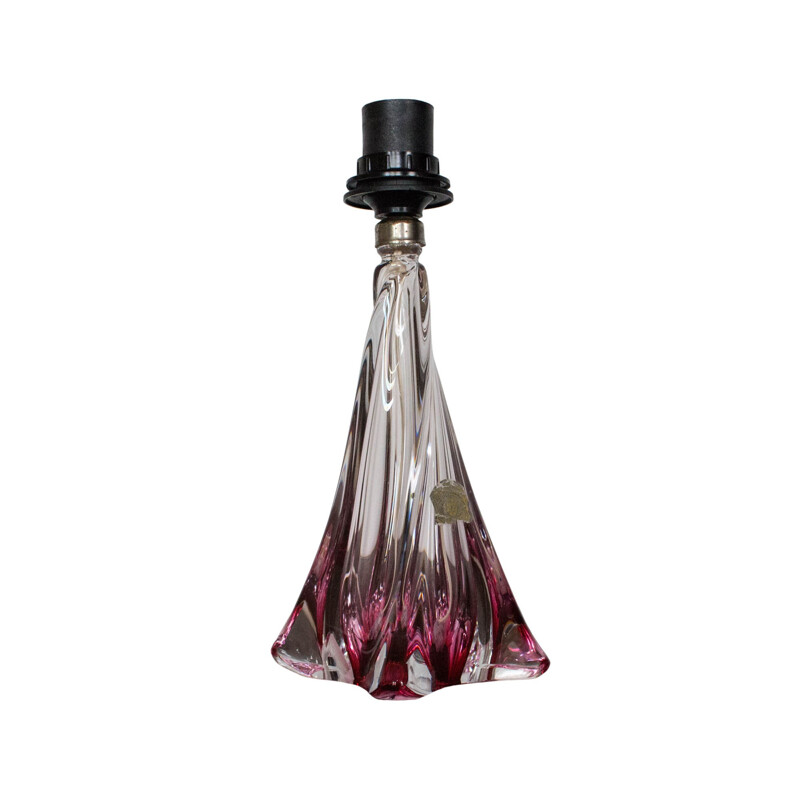 Lampe en cristal de Val St Lambert - 1960