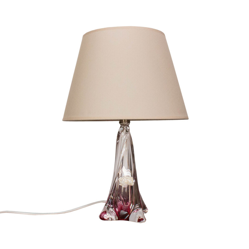 Lampe en cristal de Val St Lambert - 1960