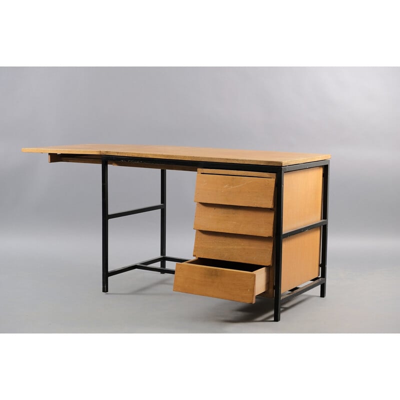 Bureau pliant vintage en tubes d'acier, Allemagne 1960