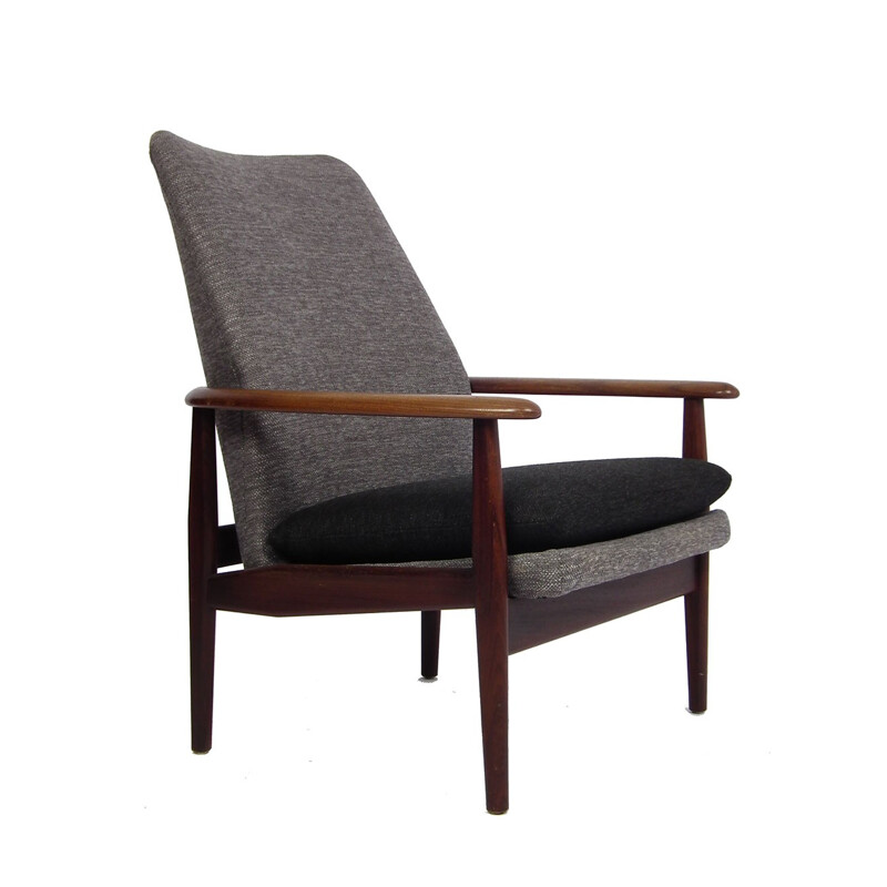 Hulmefa teak wooden with a high backrest armchair - 1960s