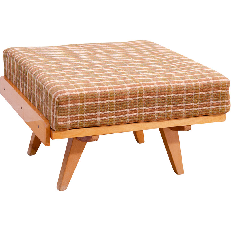 Vintage footstool by Frantisek Jirák for Tatra Nabytok, Czechoslovakia 1960