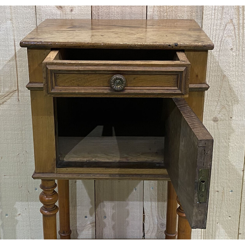 Vintage chestnut bedside table