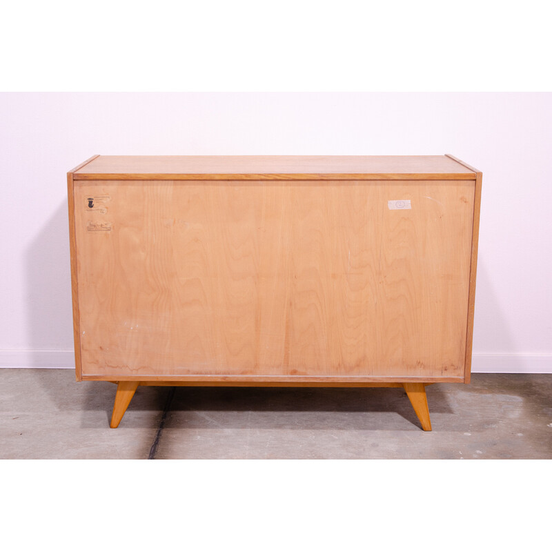 Vintage model U-450 sideboard in beech wood by Jiří Jiroutek, Czechoslovakia 1960