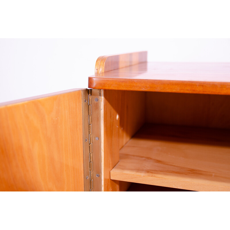 Vintage walnut veneer TV table by František Jirák for Tatra Nábytok, Czechoslovakia 1960