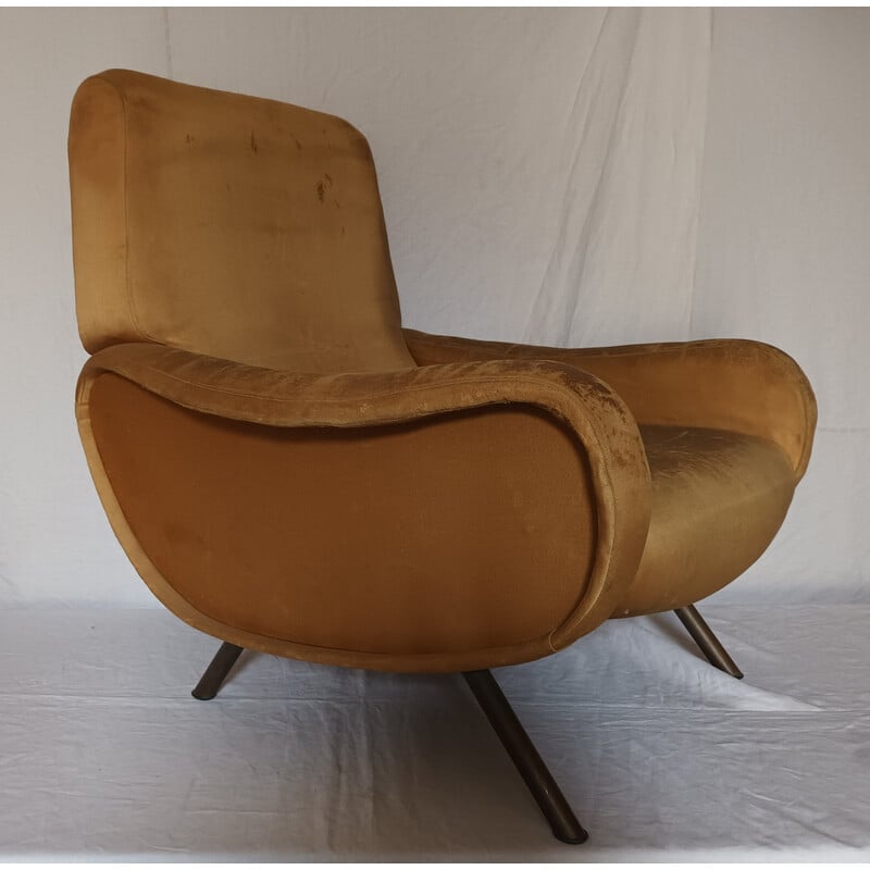 Fauteuil vintage Lady en tissu de Marco Zanuso pour La Maison Arflex, 1950