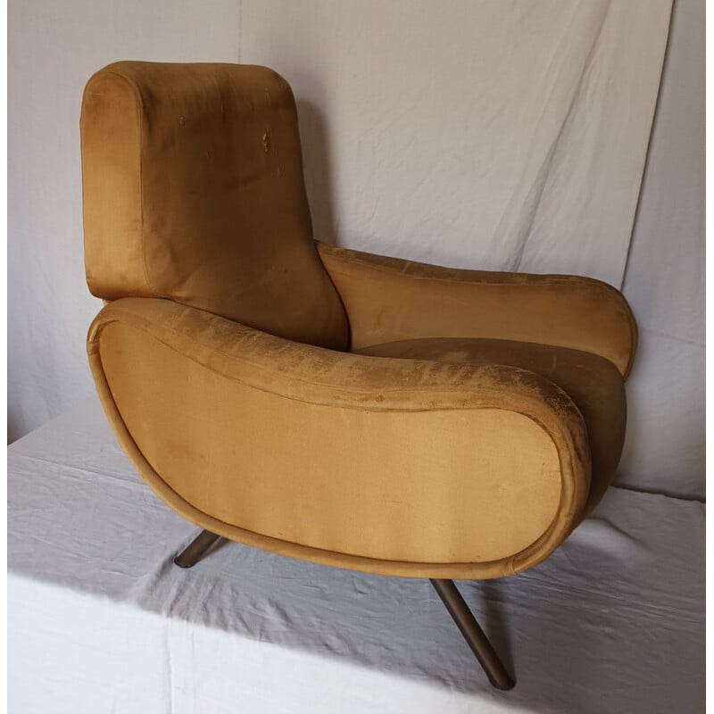 Fauteuil vintage Lady en tissu de Marco Zanuso pour La Maison Arflex, 1950