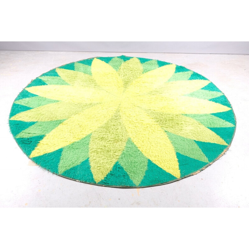 Vintage Marguerite wool rug by Verner Panton, Denmark 1960