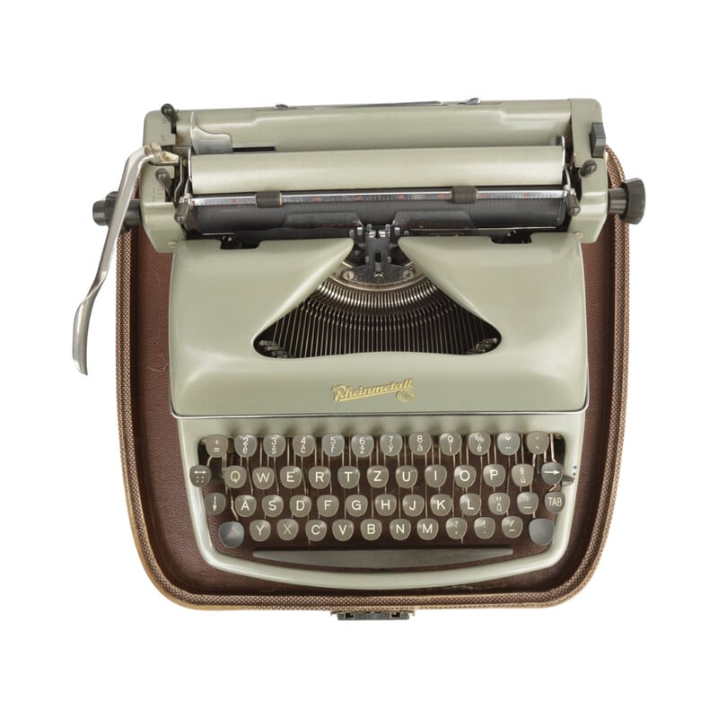 Antike alte Kst Schreibmaschine für Rheinmetall - Borsig AG, Deutschland 1950
