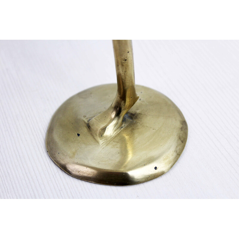 Vintage brass candlestick, 1970