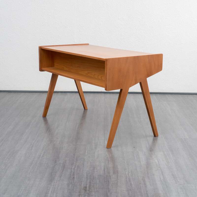 Vintage walnut desk by Helmut Magg - 1950s