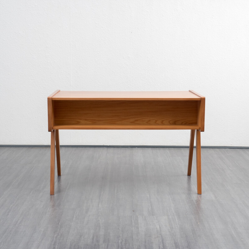 Vintage walnut desk by Helmut Magg - 1950s