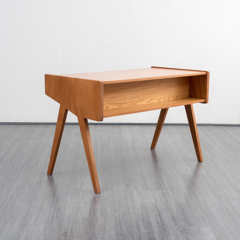 Vintage walnut desk by Helmut Magg - 1950s