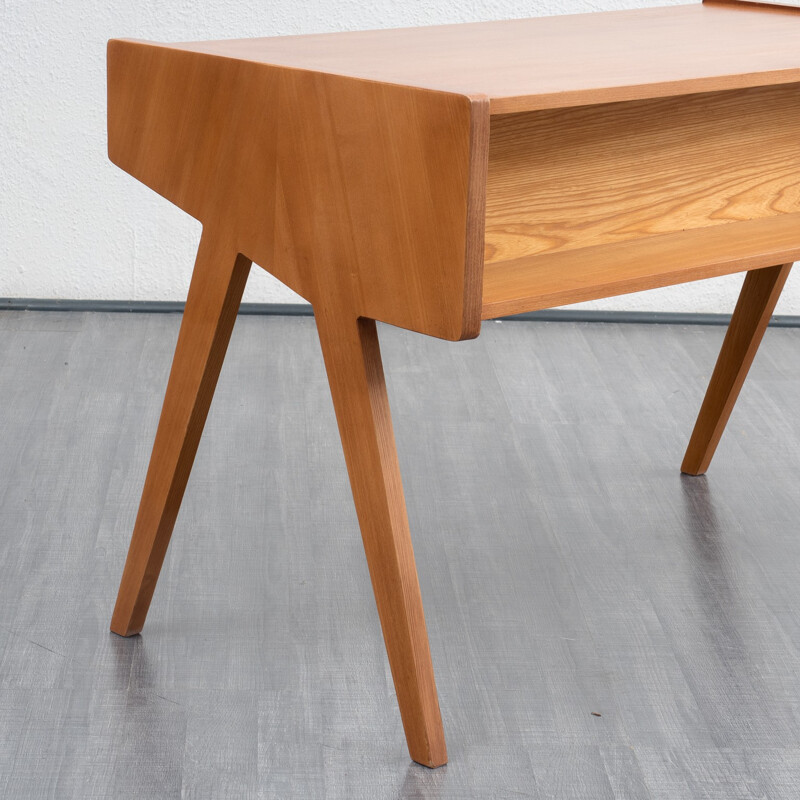 Vintage walnut desk by Helmut Magg - 1950s