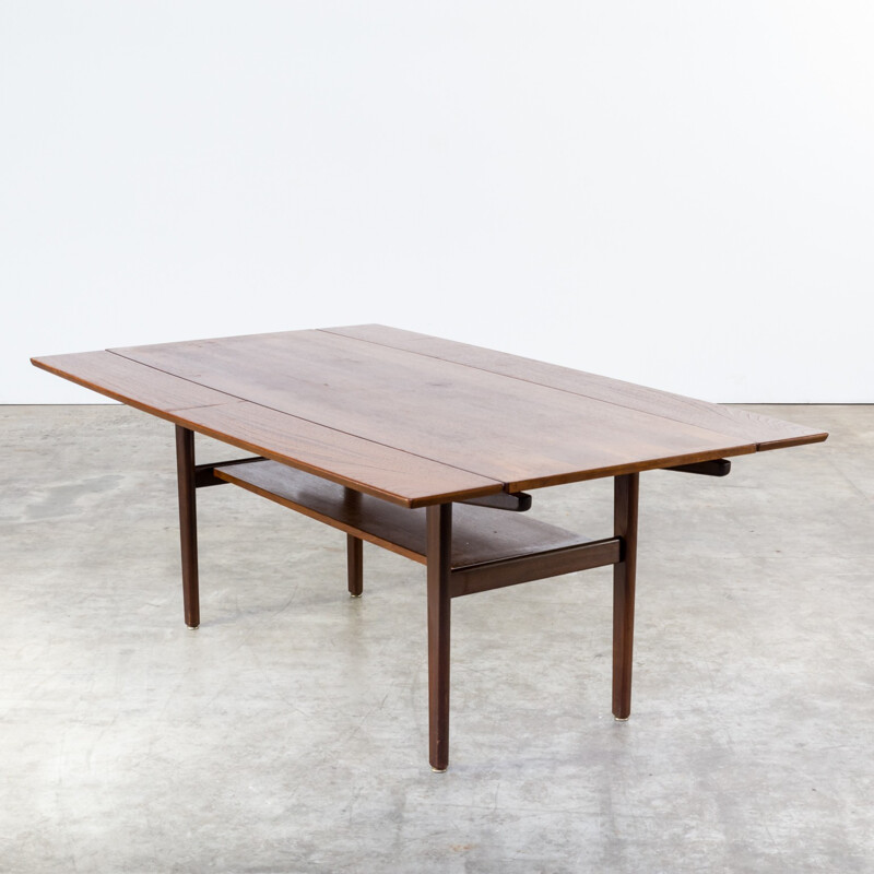 Vintage teak extandable coffee table - 1960s