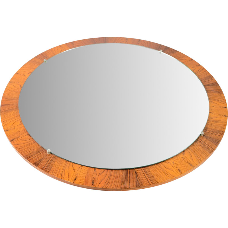 Vintage rosewood mirror, Germany 1960