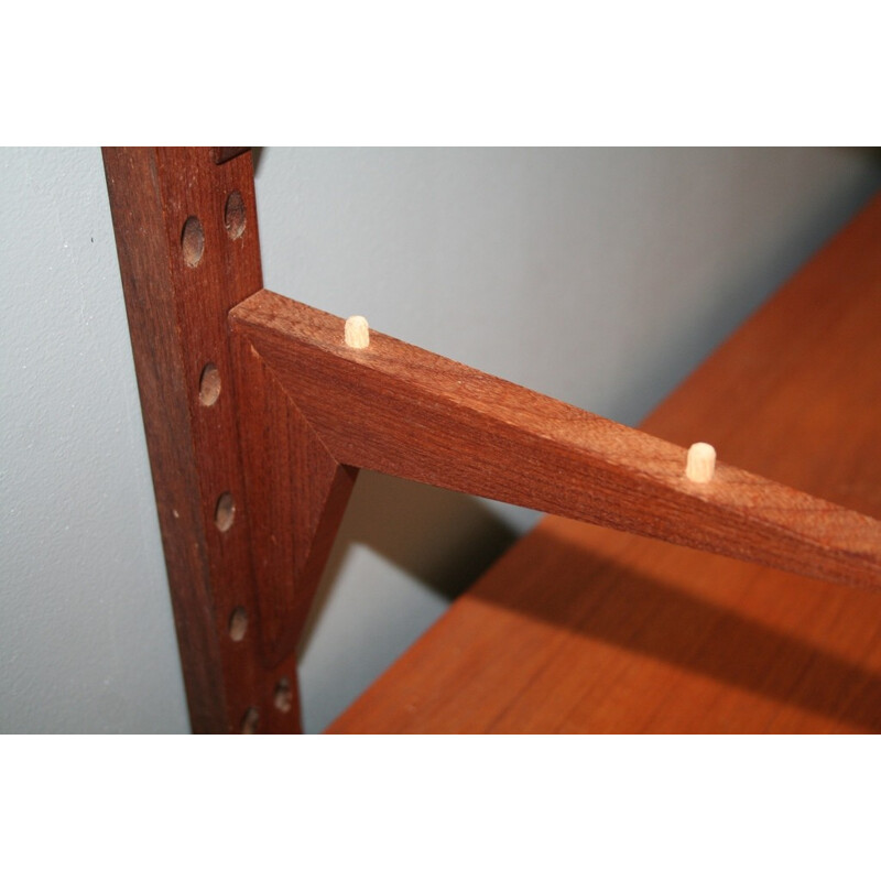 Scandinavian teak shelf bookcase - 1950s