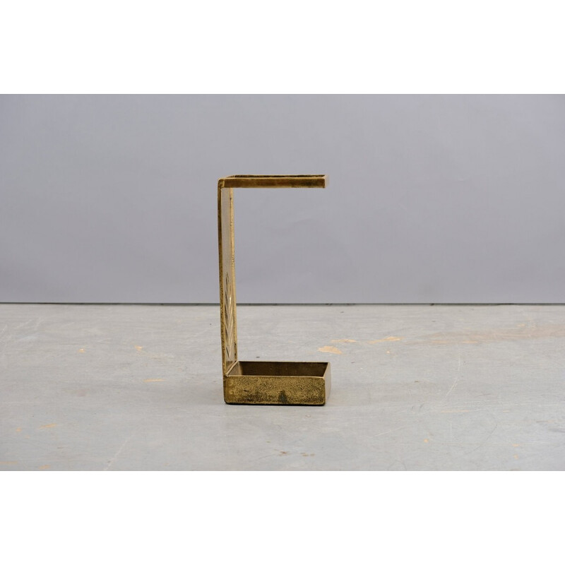 Vintage brass and bronze umbrella stand, Germany 1970