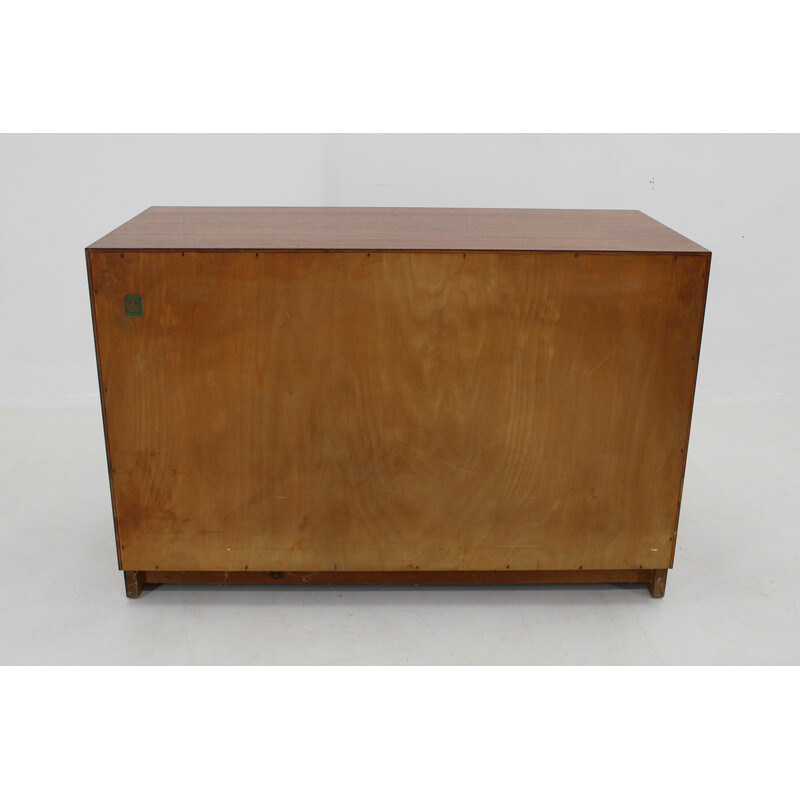 Vintage teak chest of drawers with drawers for Søborg Møbelfabrik, Denmark 1950