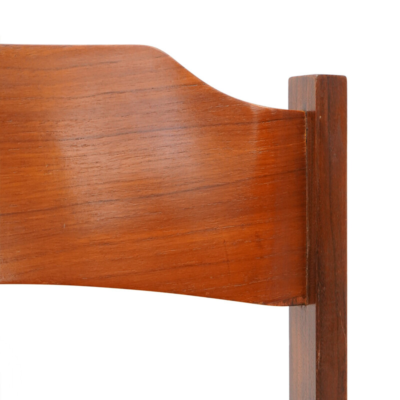 Conjunto de 6 cadeiras vintage em madeira maciça e contraplacado de Guido Faleschini para Fratelli Proserpio, Itália 1960
