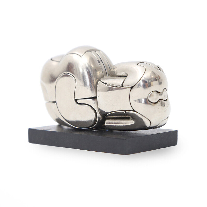 Vintage “La Mini Zoraida” sculpture in nickel-plated aluminum alloy by Miguel Barrocal, 1960