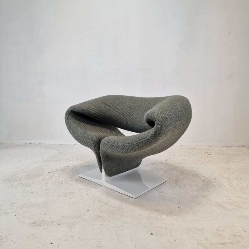 Cadeira vintage em tecido Ribbon de Pierre Paulin para Artifort, Holanda 1960