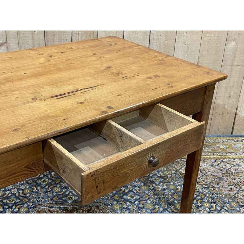 Vintage fir desk table, 1930