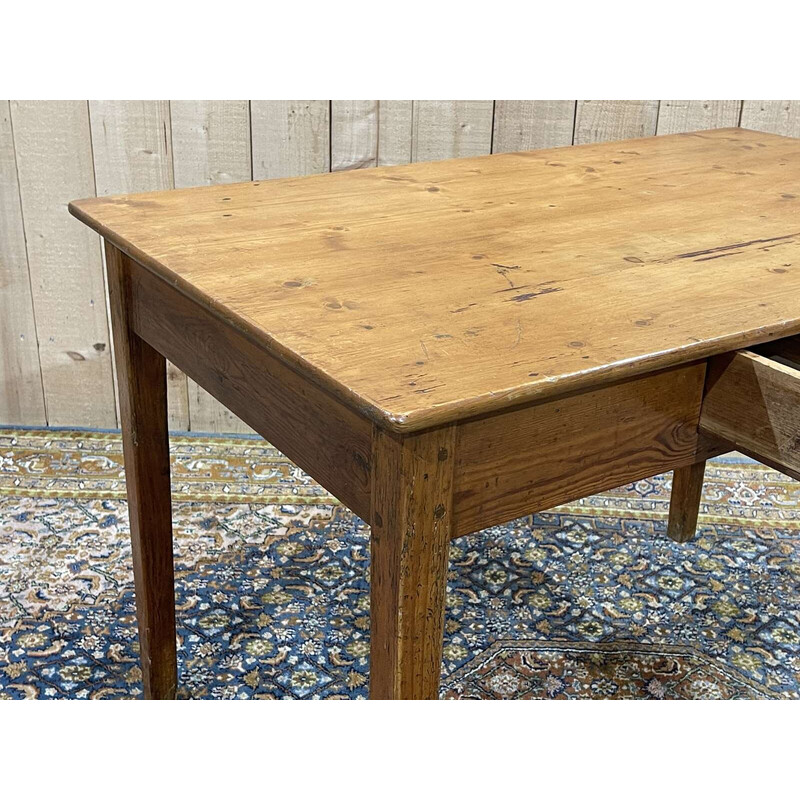 Vintage fir desk table, 1930