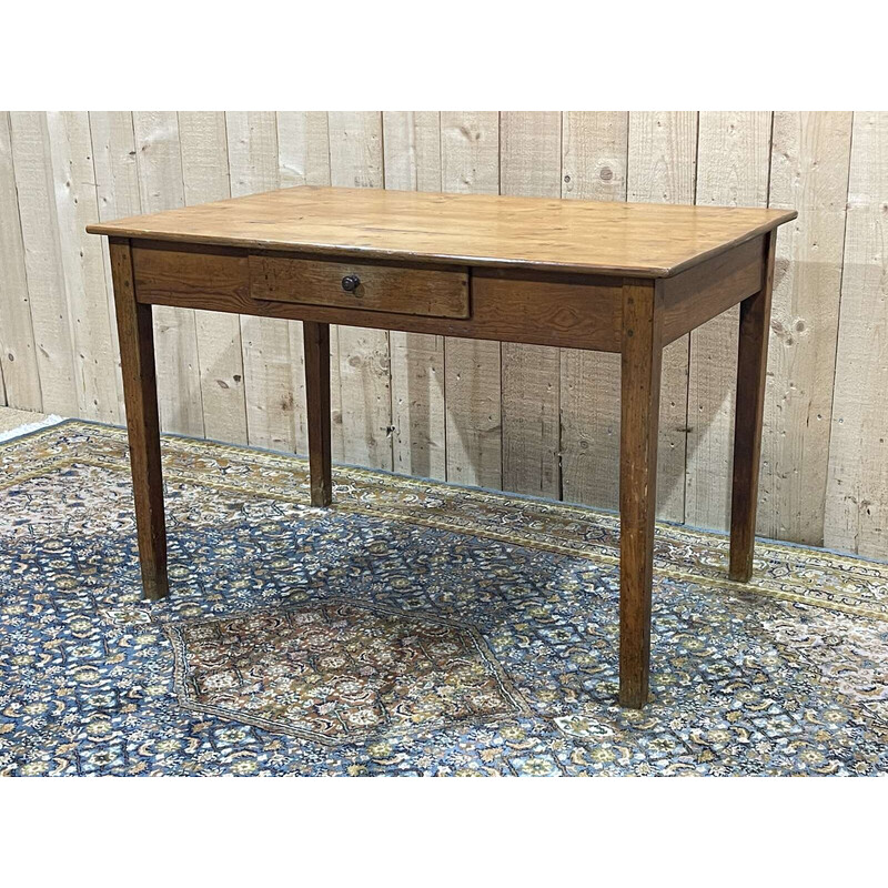 Table bureau vintage en sapin, 1930