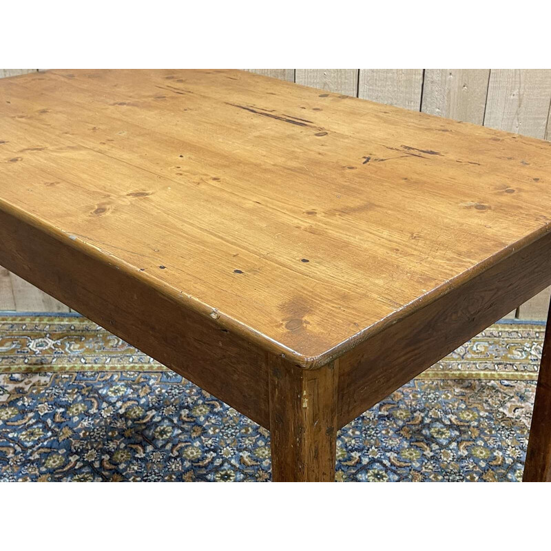 Vintage fir desk table, 1930