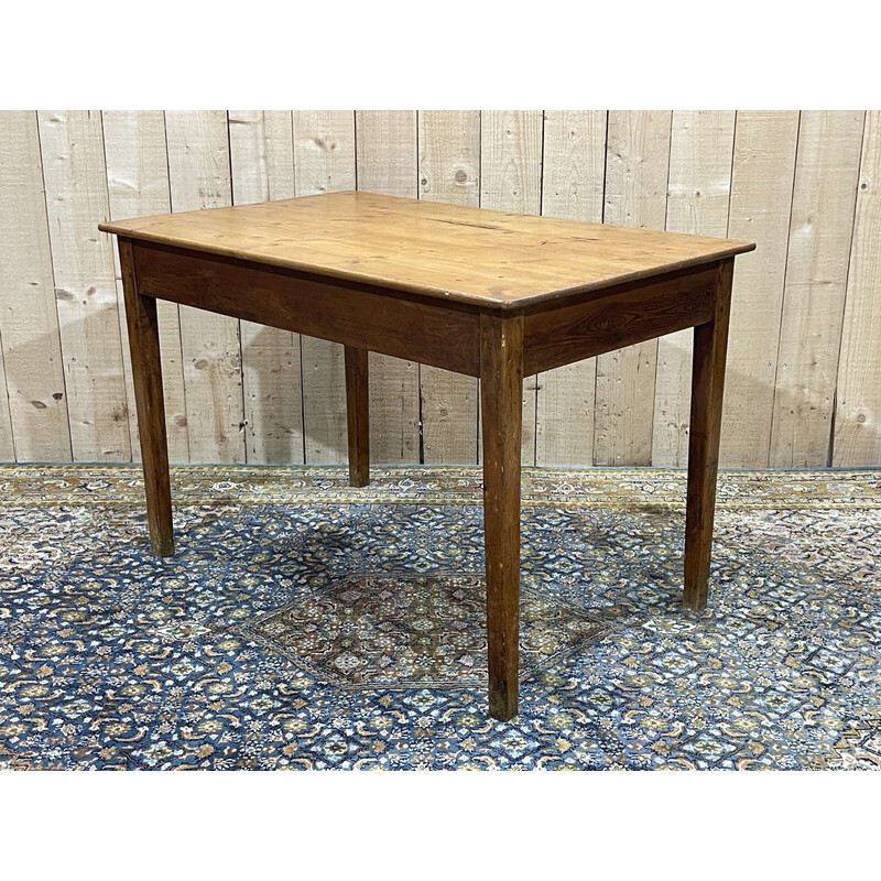 Table bureau vintage en sapin, 1930