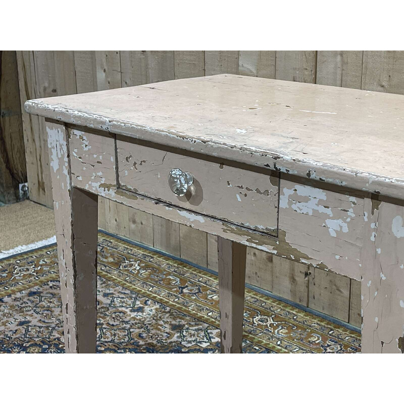 Vintage beech desk table, 1950