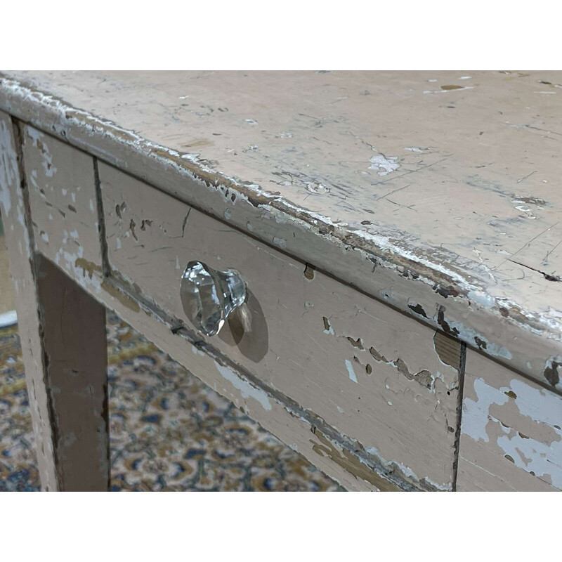 Vintage beech desk table, 1950