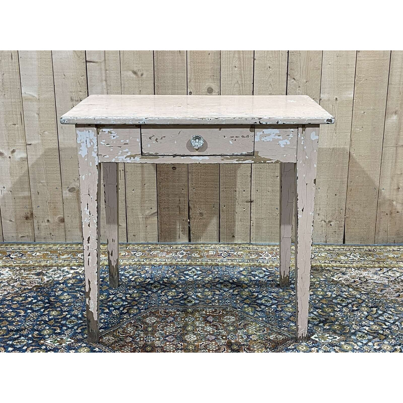 Vintage beech desk table, 1950